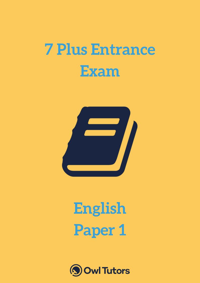 7 Plus English Paper 1