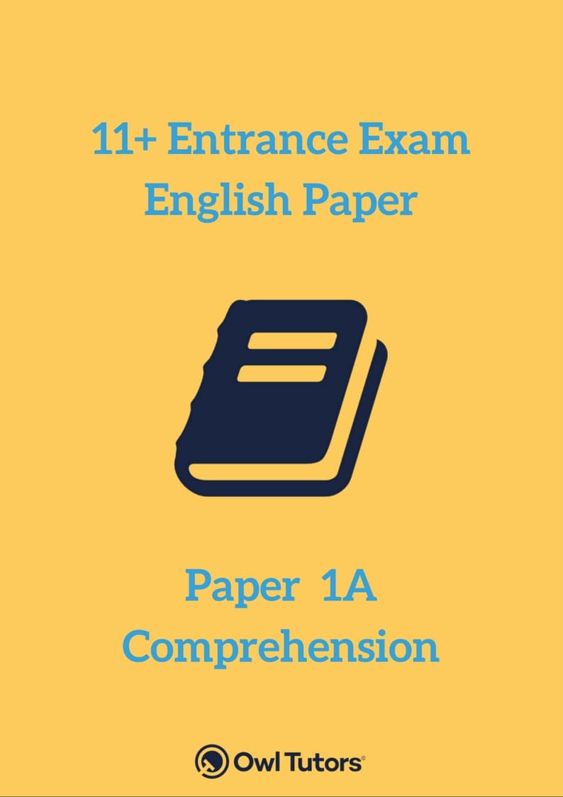 11 Plus English Paper 1 A