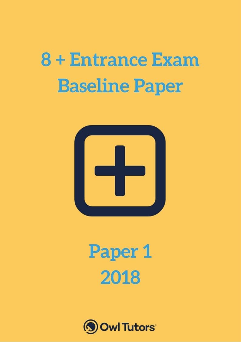 8 Plus Numeracy Paper 1 (Baseline Assessment)