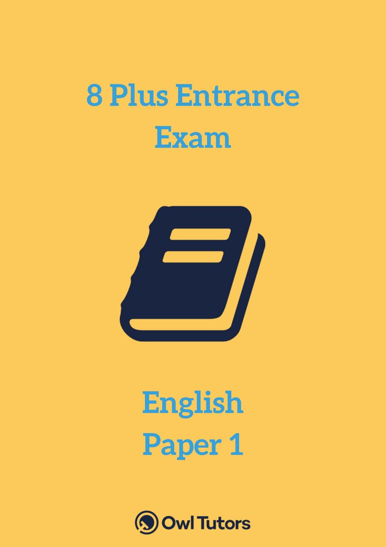 8 Plus English Paper 1