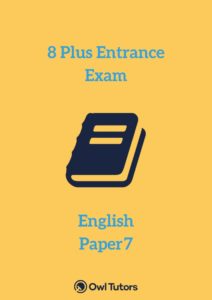 8 Plus English Paper 7