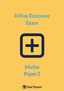 8 Plus Maths Paper 2
