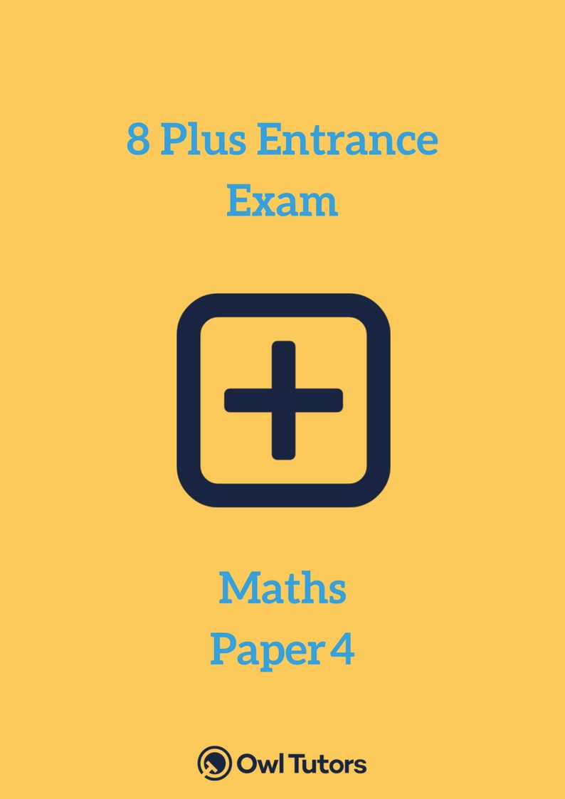 8 Plus Maths Paper 4