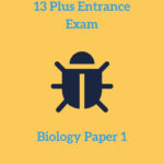 13 Plus Biology Paper 1