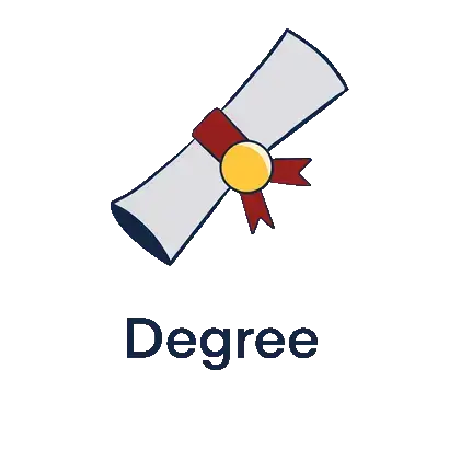 Image of a badge representing Degree