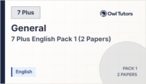 7 Plus English Pack 1 (2 Papers)