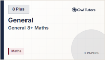 8 Plus Maths Non-Calculator Pack 1 (2 papers)
