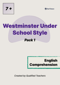 Westminster Under School - 7 Plus - English - Pack 1 (2 Papers)